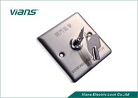 लोकप्रिय स्टेनलेस स्टील दरवाजा बाहर निकलें बटन दरवाजा सुरक्षा प्रणाली के लिए कुंजी के साथ