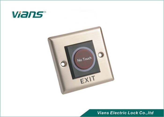 इन्फ्रारेड दरवाजा बाहर निकलें बटन / टच नि: शुल्क सेंसर, स्टेनलेस स्टील प्लेट के साथ स्विच बाहर निकलने के लिए पुश