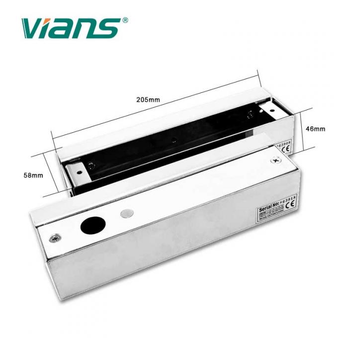 फ्रैमलेस ग्लास दरवाजे के लिए इलेक्ट्रॉनिक स्टेनलेस स्टील बोल्ट लॉक ब्रैकेट्स 0